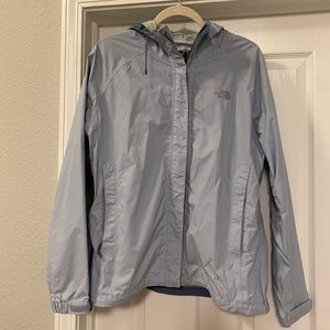 Light Blue Women’s North Face Rain Jacket